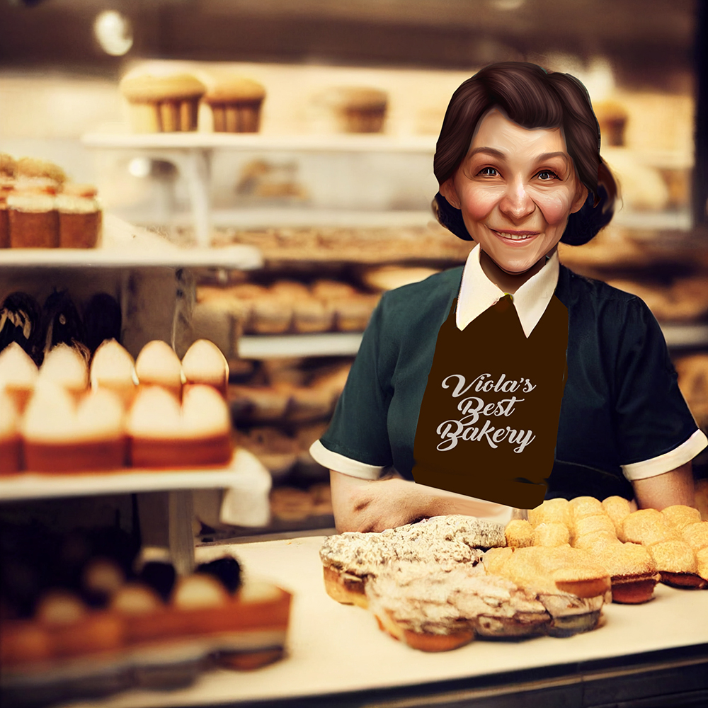 Bakery clerk...also a little TOO cheerful