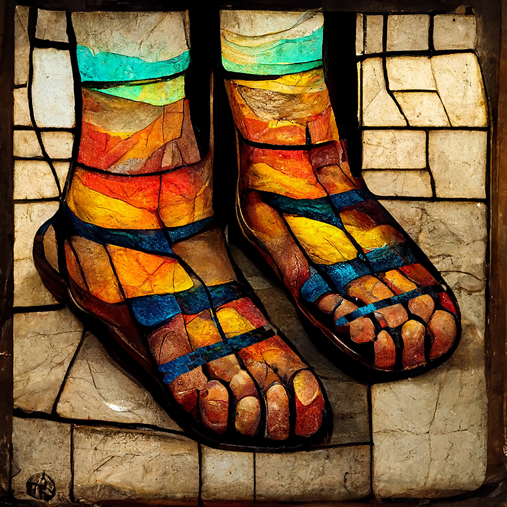 The Jesus Feet Window